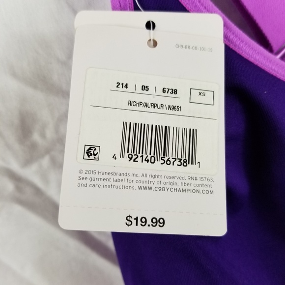 NEW Champion Sports training Racerback Bra sz XS - Picture 3 of 5